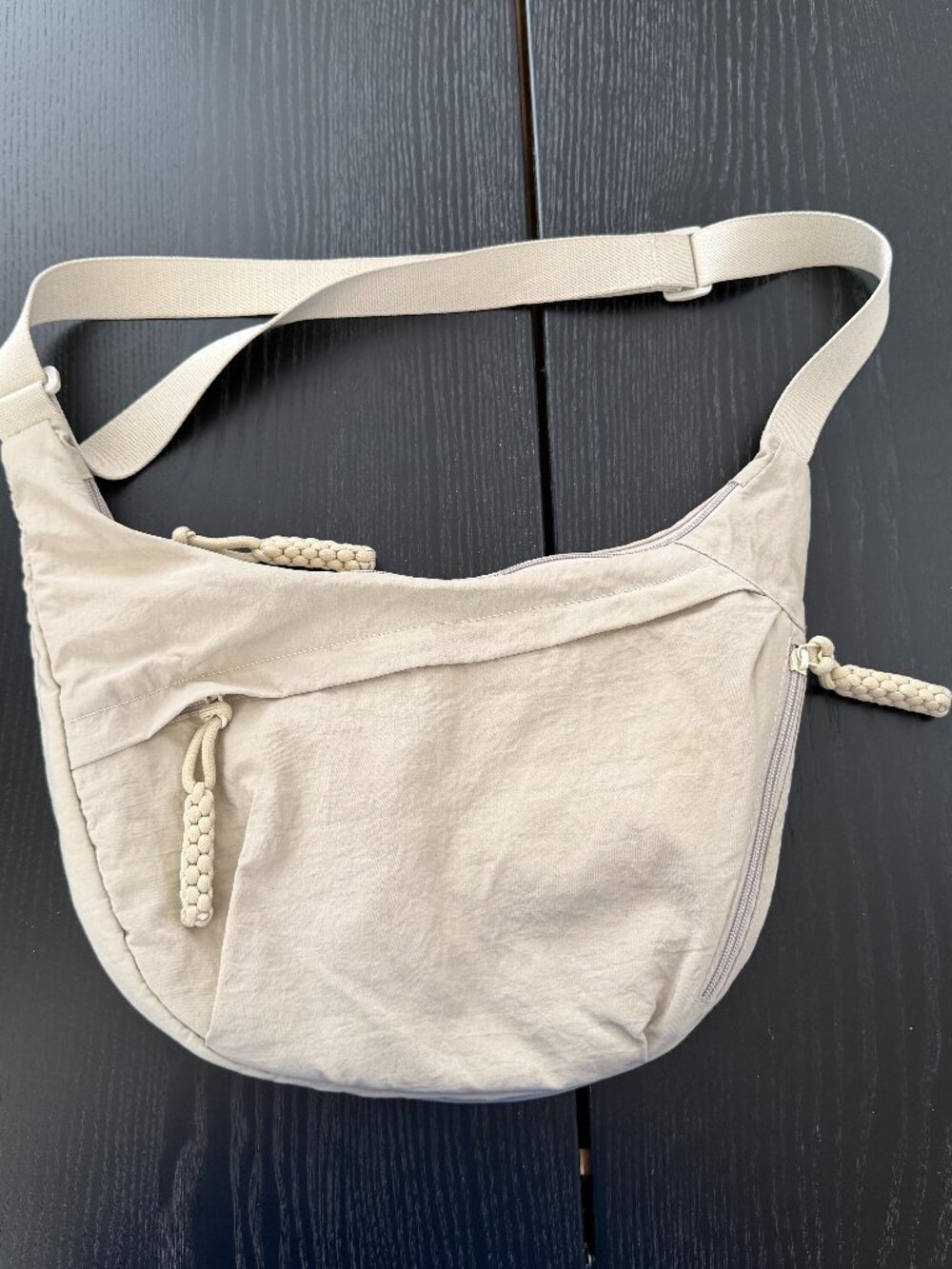 Beige Casual Crossbody Bag – Travel & Everyday
